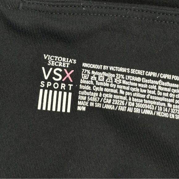 Victoria’s Secret Sport Rainbow Cat Scratch Knockout Leggings Medium Glow - Picture 8 of 11